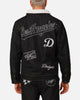 Majestic Athletic Los Angeles Dodgers Etched Denim Shacket Washed Black Denim