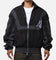 Diet Starts Monday Crinkled Nylon Track Jacket Black/Grey