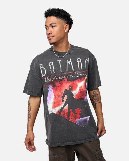 73Studio X DC Batman The Animated Series Heavyweight Vintage T-Shirt Washed Black