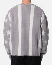 MNML Mohair Cardigan Sweater Grey