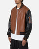 MNML PU Varsity Jacket Brown/Black