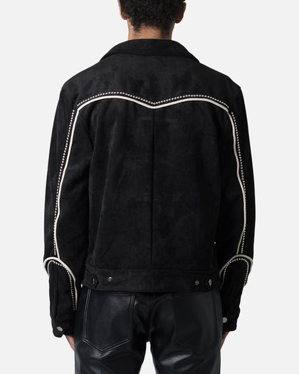 MNML Suede Collared Jacket Black
