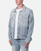 MNML Western Crosshatch Trucker Denim Jacket Blue
