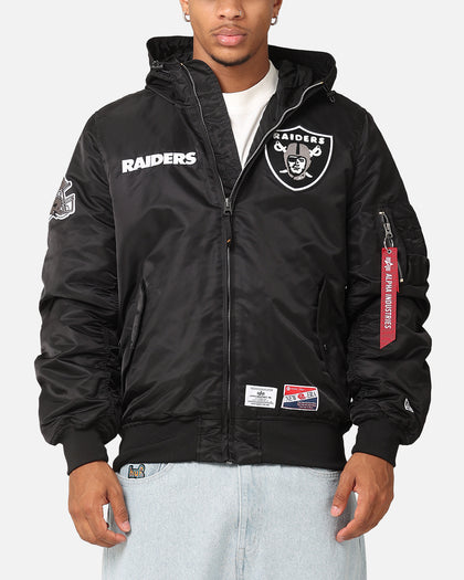 New Era Las Vegas Raiders Alpha Industries L-2B Hooded Bomber