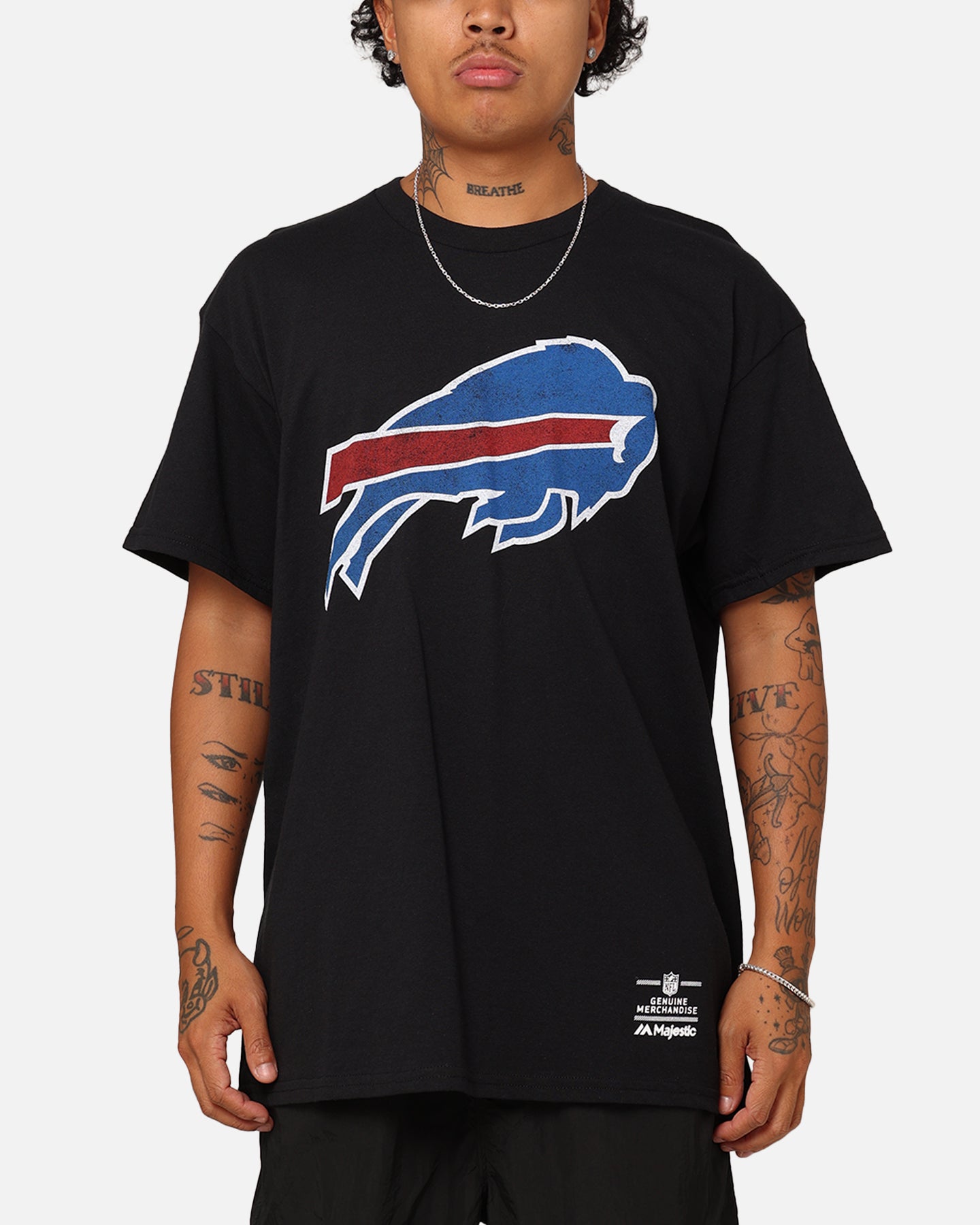 Majestic Athletic Buffalo Bills Team Crest T-Shirt Black | Culture