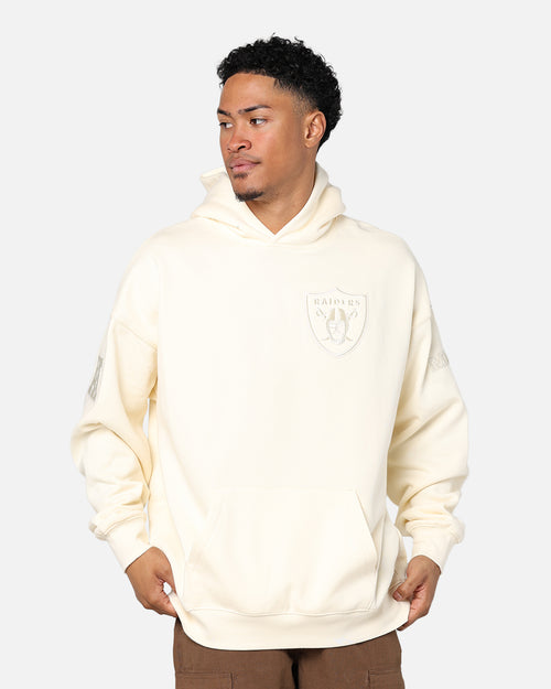 Pro Standard Las Vegas Raiders Drop Shoulder Hoodie Eggshell