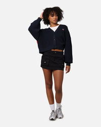 Tommy Jeans Women's TJW Flag Badge Cardigan Dark Night Navy