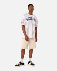 New Era Los Angeles Dodgers T-Shirt White Pinstripe