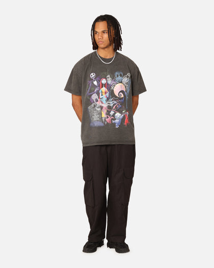 Goat Crew X The Nightmare Before Christmas Group Heavyweight Vintage T-Shirt Black Wash