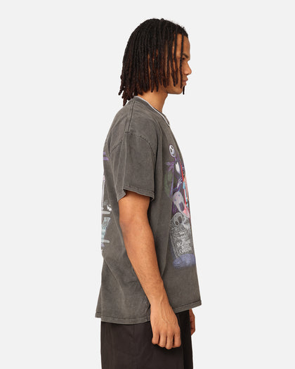Goat Crew X The Nightmare Before Christmas Group Heavyweight Vintage T-Shirt Black Wash