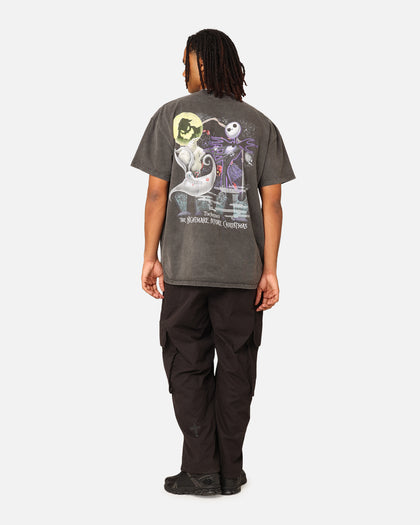 Goat Crew X The Nightmare Before Christmas Group Heavyweight Vintage T-Shirt Black Wash