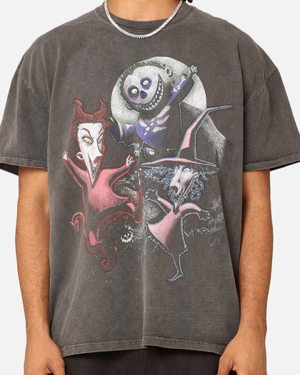 Goat Crew X The Nightmare Before Christmas Lock Shock & Barrel Heavyweight Vintage T-Shirt Black Wash