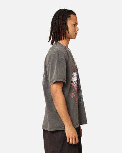 Goat Crew X The Nightmare Before Christmas Lock Shock & Barrel Heavyweight Vintage T-Shirt Black Wash