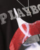 Playboy Diamanté Lips T-Shirt Black