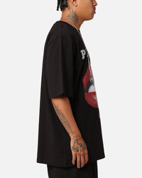 Playboy Diamanté Lips T-Shirt Black