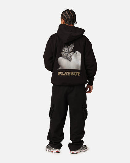 Playboy Diamanté Hoodie Black