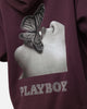 Playboy Diamanté Hoodie Plum