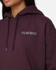 Playboy Diamanté Hoodie Plum