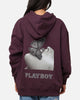 Playboy Diamanté Hoodie Plum