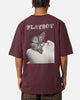 Playboy Diamanté T-Shirt Plum