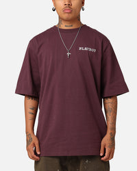 Playboy Diamanté T-Shirt Plum