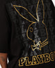 Playboy Linear Classic Bunny Stack T-Shirt Black