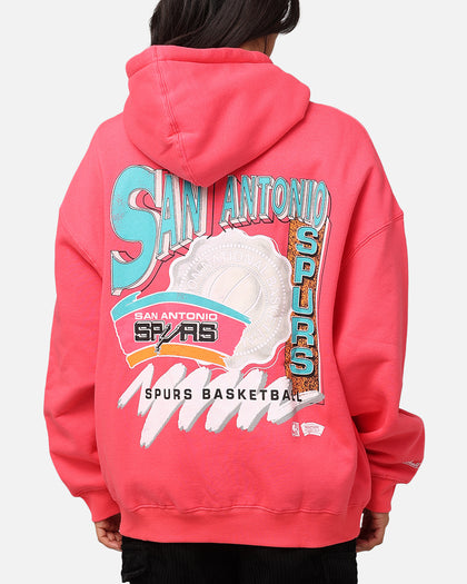 Mitchell & Ness San Antonio Spurs Basketball Hoodie Pepper Pink