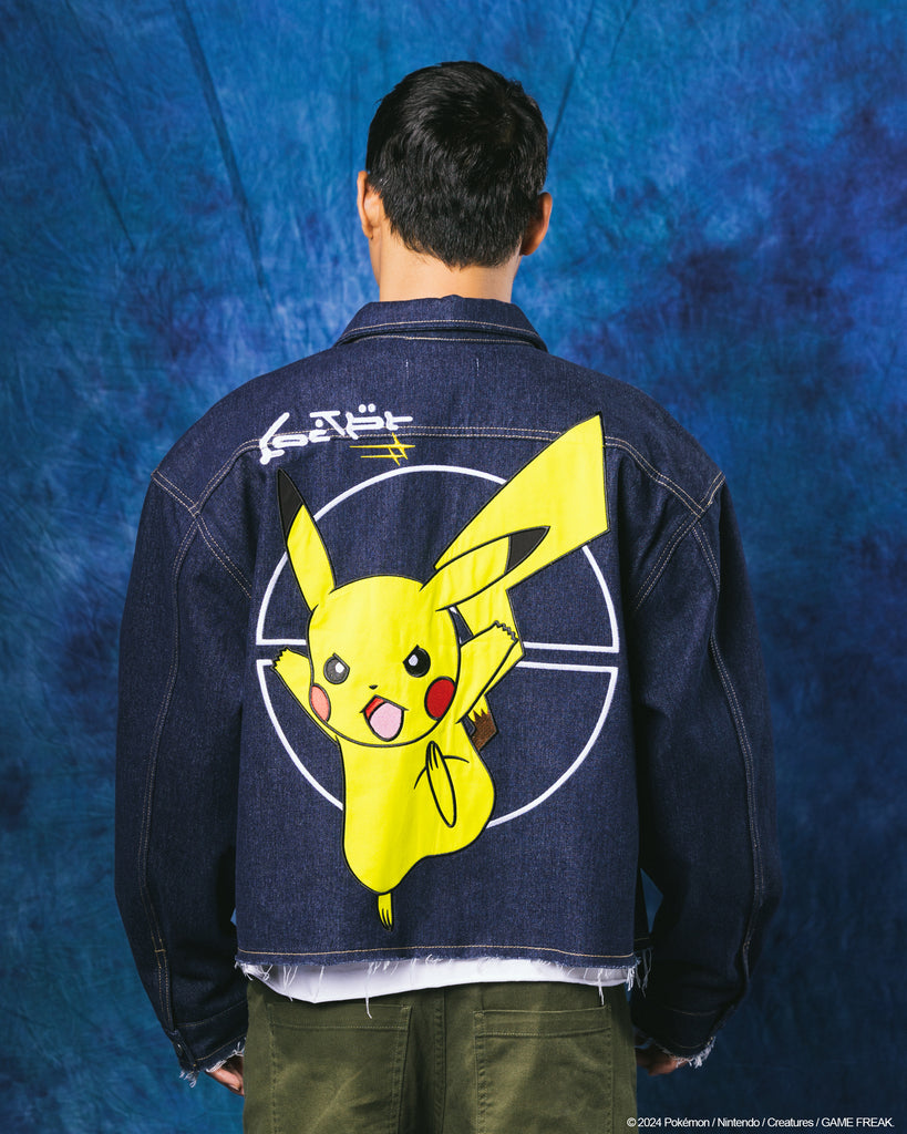 Boys Pokémon Pikachu Long-Sleeve Bomber Fashion Jacket - Black