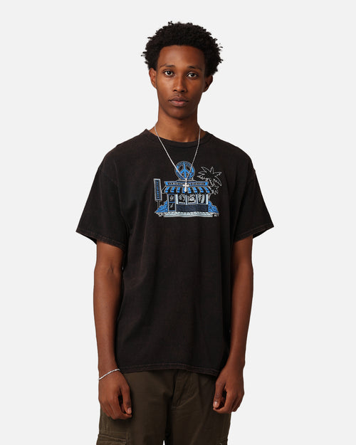 Goat Crew Design Studios Peace T-Shirt Black Wash