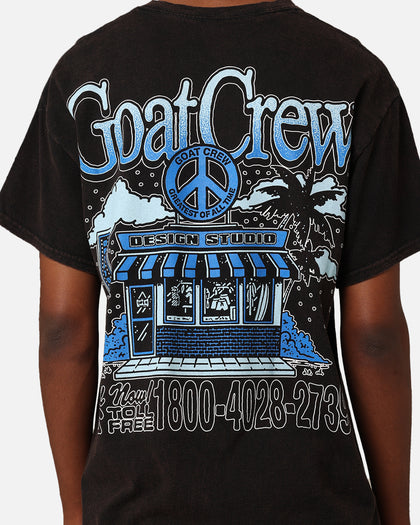 Goat Crew Design Studios Peace T-Shirt Black Wash