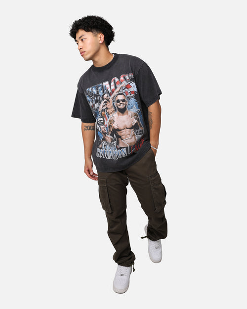 UFC By Goat Crew Colby Covington Belt Vintage T-Shirt Washed Black