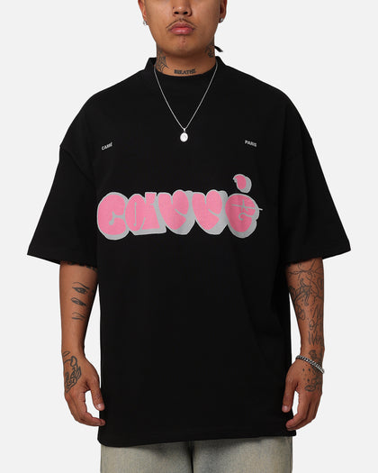 Carre Experienced Mock Oversized T-Shirt Black