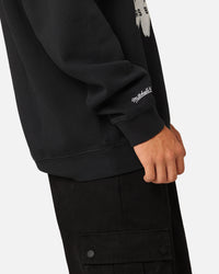 Mitchell & Ness San Antonio Spurs Brush Off Crewneck Black
