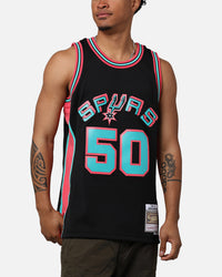 Mitchell & Ness San Antonio Spurs David Robinson 'Spurs 2014 Champs' City Edition '98-99 Swingman Jersey Black