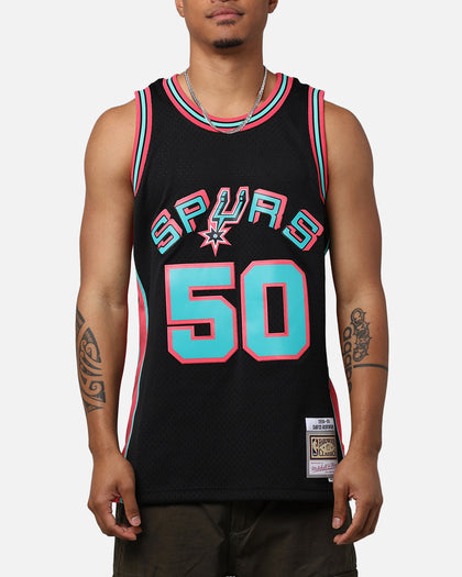 Mitchell & Ness San Antonio Spurs David Robinson 'Spurs 2014 Champs' City Edition '98-99 Swingman Jersey Black