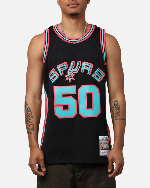 Mitchell & Ness San Antonio Spurs David Robinson 'Spurs 2014 Champs' City Edition '98-99 Swingman Jersey Black