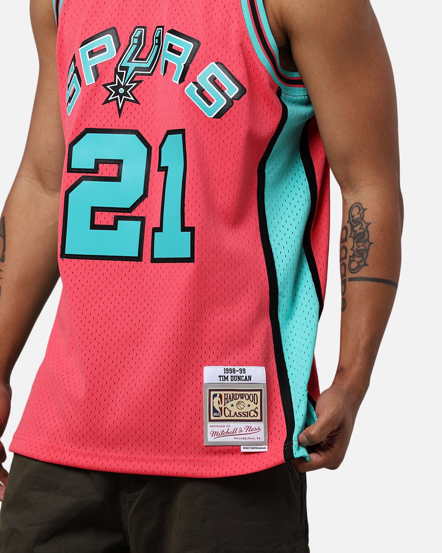 Mitchell & Ness San Antonio Spurs Tim Duncan 'Spurs 2014 Champs