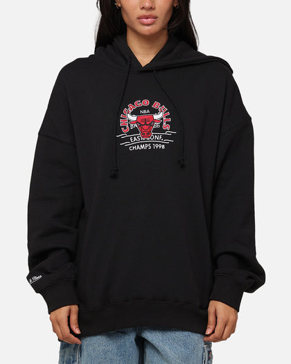 Mitchell & Ness Chicago Bulls Letterman Hoodie Black