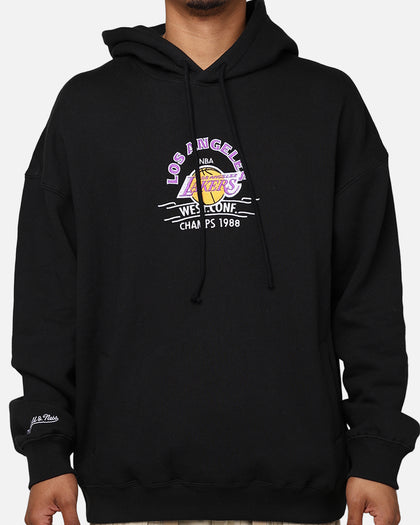 Mitchell & Ness Los Angeles Lakers Letterman Hoodie Black
