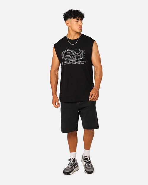 Saint Morta Rage Motors Oversized Muscle T-Shirt Black