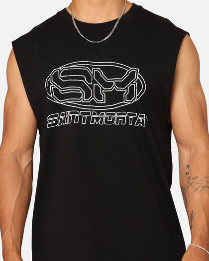 Saint Morta Rage Motors Oversized Muscle T-Shirt Black
