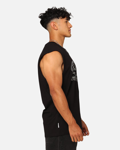 Saint Morta Rage Motors Oversized Muscle T-Shirt Black