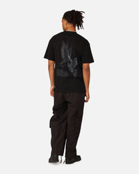 Saint Morta Doves Drop Shoulder T-Shirt Black