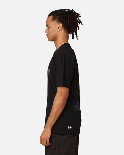 Saint Morta Doves Drop Shoulder T-Shirt Black
