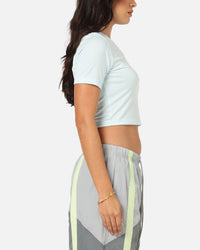Nike Women's Sportswear Essential Slim Cropped T-Shirt Glacier Blue/White