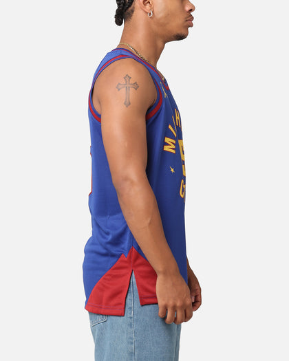 Jordan Denver Nuggets Nikola Jokić Statement Edition 2022/23 Dri-FIT Swingman Jersey Rush Blue/Team Crimson