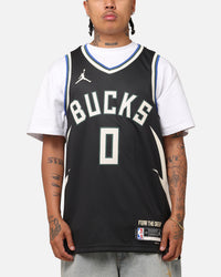 Nike Damian Lillard Milwaukee Bucks #0 Icon Edition 2022/23 Nike Dri-Fit NBA Swingman Jersey Black