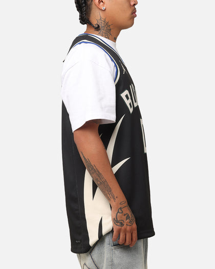 Nike Damian Lillard Milwaukee Bucks #0 Icon Edition 2022/23 Nike Dri-Fit NBA Swingman Jersey Black