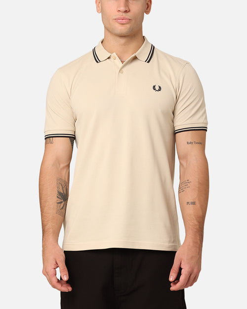 Fred Perry Back Graphic Polo Shirt Oatmeal
