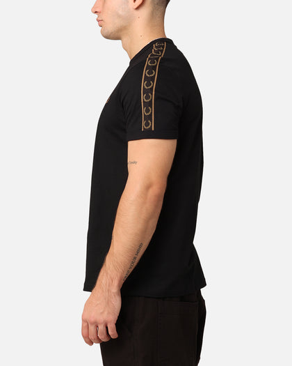 Fred Perry Contrast Tape Ringer T-Shirt Black/Stone